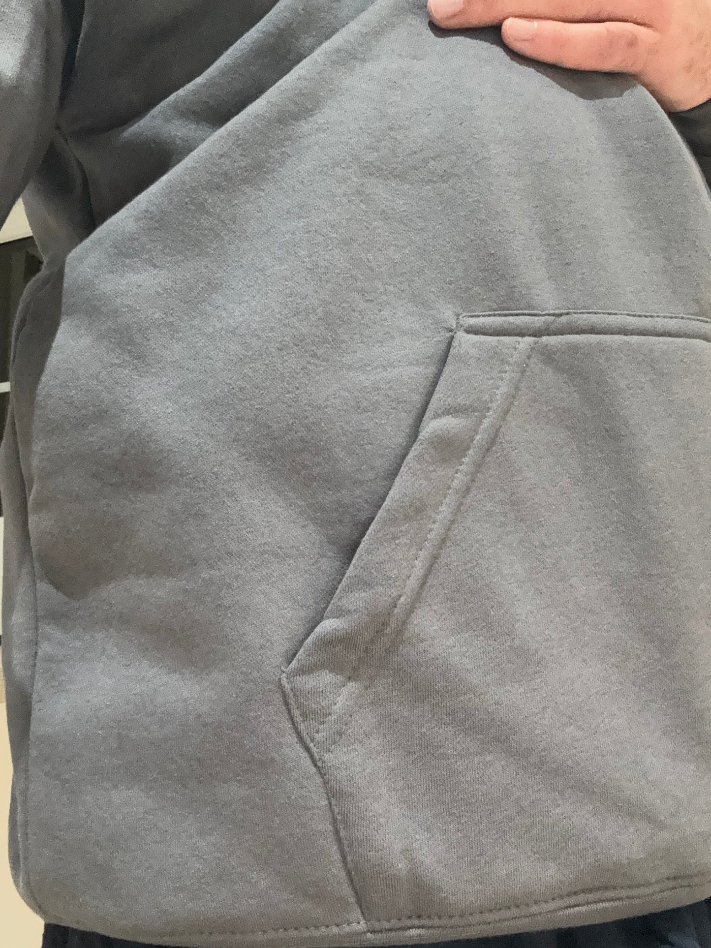 Grey Hoodie Cattle Logo